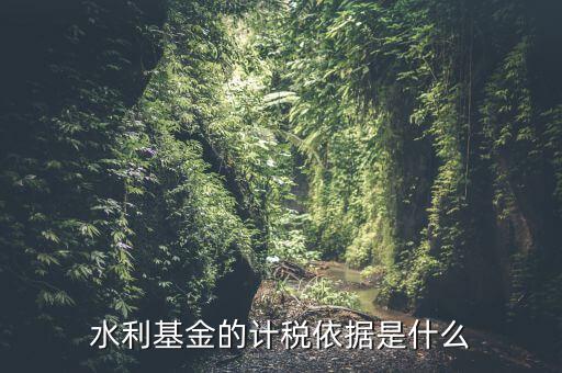 水利基金的繳納按照什么依據(jù)，水利基金的計稅依據(jù)及稅率