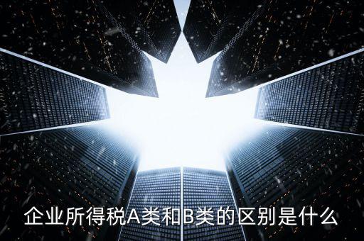 環(huán)境保護(hù)稅a類和b類什么區(qū)別，企業(yè)所得稅a類表和b類有什么區(qū)別