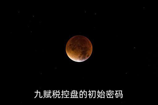 九賦的證書密碼是什么，九賦稅控盤的初始密碼