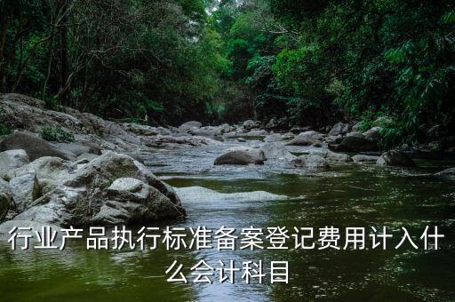 備案費入什么科目，行業(yè)產(chǎn)品執(zhí)行標準備案登記費用計入什么會計科目