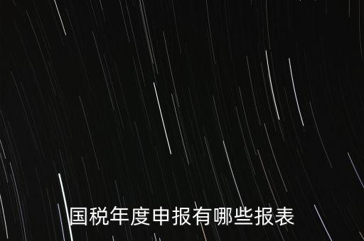 深圳國稅年度報些什么報有，一般納稅人月度季度 及年度都分別要向國稅 地稅上報什么報報表