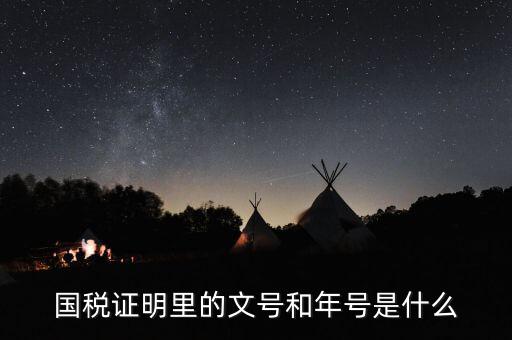 納稅證明文書號指什么，營業(yè)執(zhí)照清稅證明文號是什么