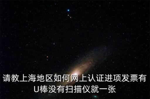 上海 u棒派什么用，請(qǐng)教上海地區(qū)如何網(wǎng)上認(rèn)證進(jìn)項(xiàng)發(fā)票有U棒沒有掃描儀就一張