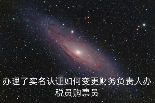 辦稅員在什么網(wǎng)上變更，辦理了實名認(rèn)證如何變更財務(wù)負責(zé)人辦稅員購票員