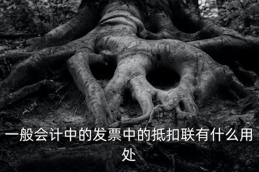 一般會計(jì)中的發(fā)票中的抵扣聯(lián)有什么用處