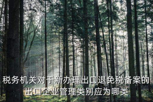 退 免 稅管理類(lèi)別填 什么，出口退稅免稅分類(lèi)管理等級(jí)申請(qǐng)?jiān)趺磳?xiě)啊