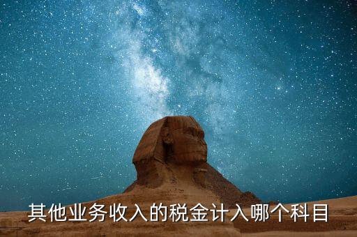 其他業(yè)務(wù)產(chǎn)生的稅金在什么科目，新會(huì)計(jì)準(zhǔn)則下其他業(yè)務(wù)收入計(jì)提的稅金入什么科目