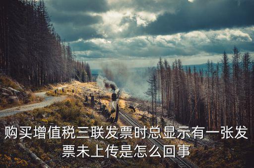 領(lǐng)購未上傳發(fā)票是什么意思，去稅務(wù)局購買發(fā)票時說發(fā)票沒有上傳這是怎么回事