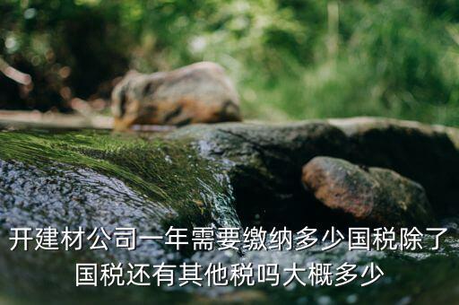建材生產(chǎn)公司交什么稅，建材業(yè)個體戶要交什么稅