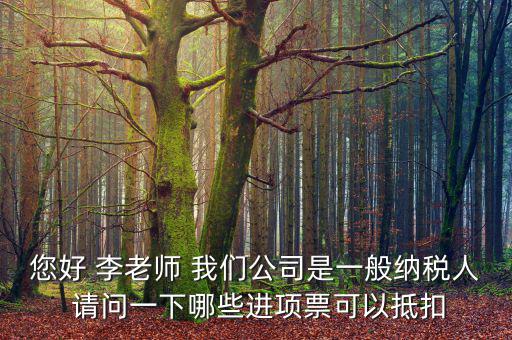 一般納稅人什么抵扣進(jìn)項(xiàng)稅，請問一般納稅人哪些項(xiàng)目可以進(jìn)項(xiàng)抵扣能詳細(xì)解答嗎