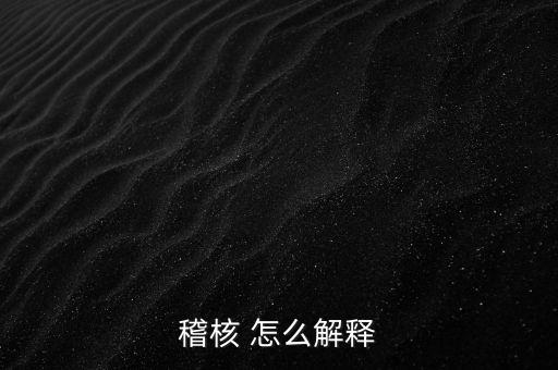 發(fā)票稽核補稅什么意思，稽核 怎么解釋