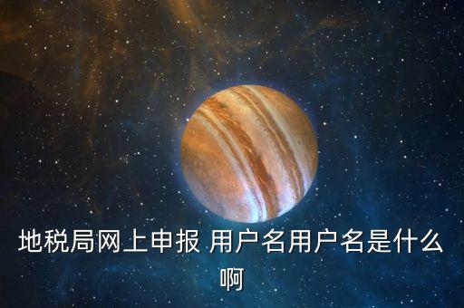 地稅登陸用戶名是什么，地稅局網(wǎng)上申報(bào) 用戶名用戶名是什么啊