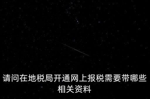 網(wǎng)上申報(bào)地稅需要什么，一般納稅人網(wǎng)上申報(bào)地稅上要報(bào)哪些稅