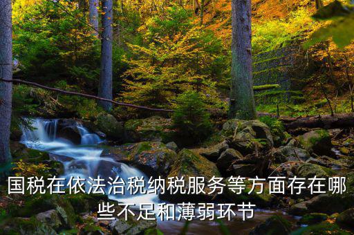 國稅在依法治稅納稅服務等方面存在哪些不足和薄弱環(huán)節(jié)