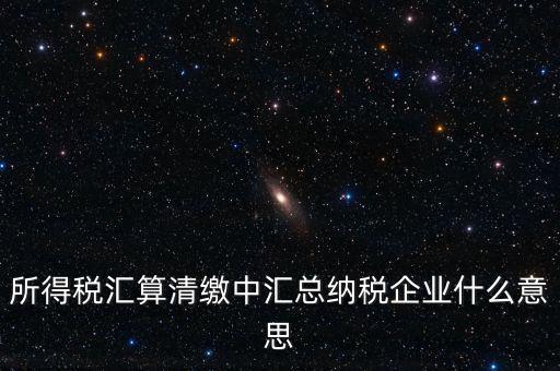 什么匯總納稅企業(yè)所得稅，關(guān)于企業(yè)所得稅匯總繳納