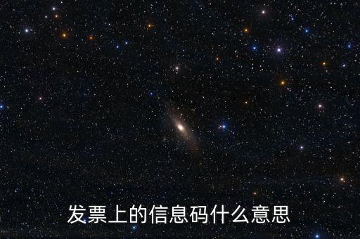 使用新的發(fā)票信息是什么意思，發(fā)票上的信息碼什么意思