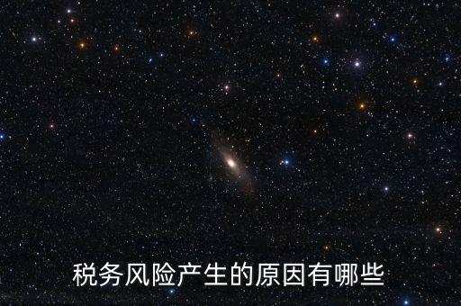 稅務風險產生的原因有哪些