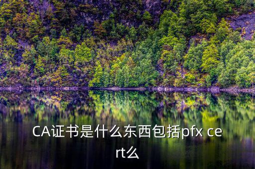 什么叫ca證書，什么事CA證書