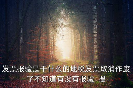 經(jīng)營(yíng)地涉稅事項(xiàng)報(bào)驗(yàn)什么意思，地稅發(fā)票報(bào)驗(yàn)是什么回事啊 怎么報(bào)驗(yàn)什么時(shí)候報(bào)驗(yàn)啊