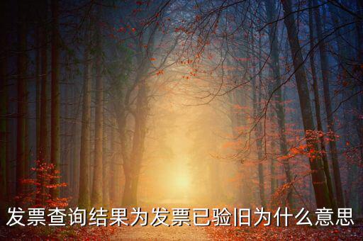 發(fā)票查詢驗舊日期是什么意思，發(fā)票查詢結(jié)果為發(fā)票已驗舊為什么意思