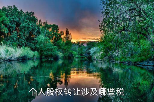 個(gè)人股權(quán)轉(zhuǎn)讓都涉及什么稅，法人股東股權(quán)轉(zhuǎn)讓分別涉及哪些稅種