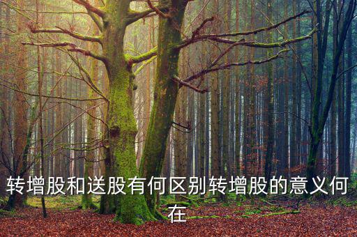 企業(yè)為什么要轉增股份，轉增股和送股有何區(qū)別轉增股的意義何在