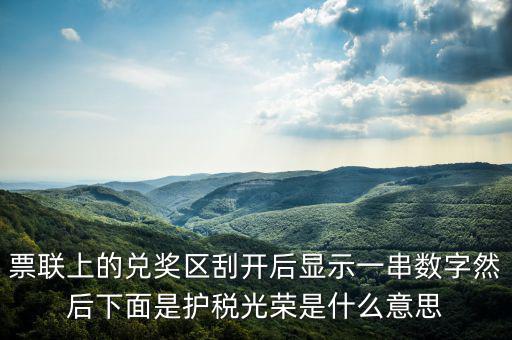 護(hù)稅光榮什么意思，為什么我的發(fā)票總是護(hù)稅光榮