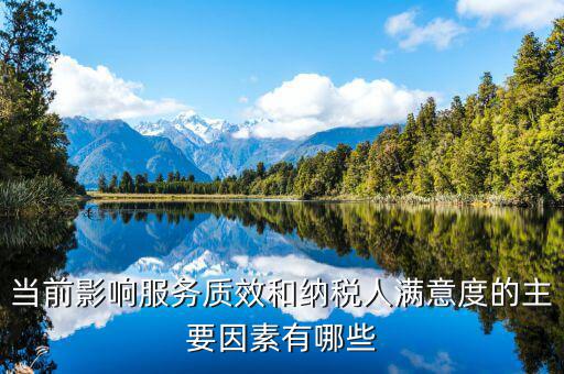 當前影響服務質(zhì)效和納稅人滿意度的主要因素有哪些