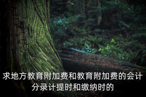 地方教育費(fèi)附加是什么意思，教育費(fèi)附加代表什么意思