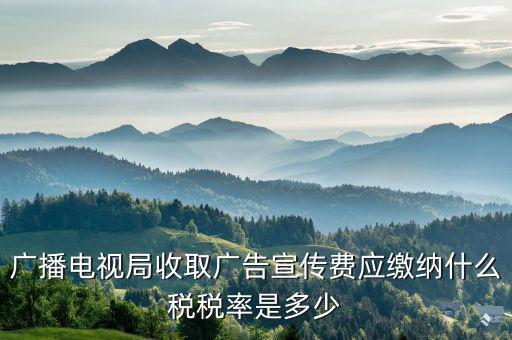 電視臺宣傳合同繳納什么印花稅，廣播電視局收取廣告宣傳費(fèi)應(yīng)繳納什么稅稅率是多少