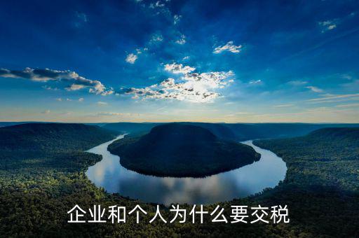 個(gè)稅為什么由企業(yè)交，個(gè)體工商戶為什么要交個(gè)人所得稅