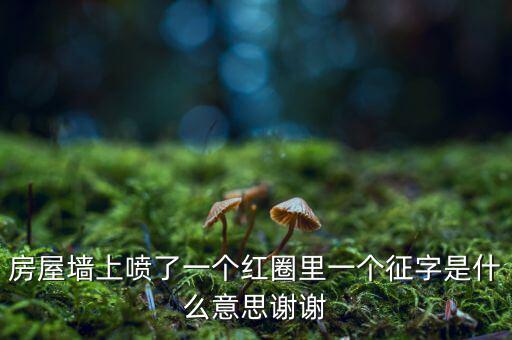 墻上印征收是什么意思，房屋墻上噴了一個(gè)紅圈里一個(gè)征字是什么意思謝謝