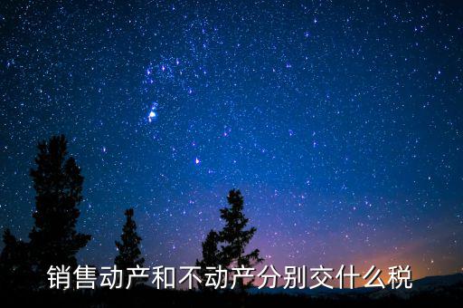 銷售不動(dòng)產(chǎn)征收什么稅，銷售不動(dòng)產(chǎn)要交什么稅