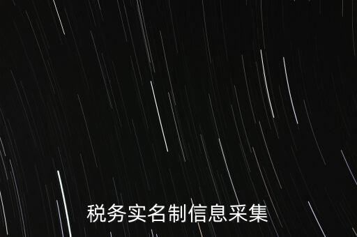 稅務(wù)實(shí)名制信息采集