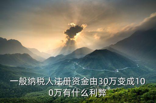 什么是案頭審核，一般納稅人注冊(cè)資金由30萬變成100萬有什么利弊