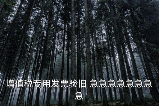 增值稅 驗舊 為什么，增值稅專用發(fā)票驗舊 急急急急急急急急