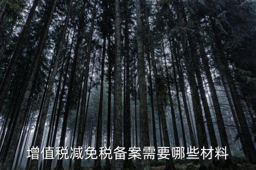 免增值稅備案需要什么，增值稅免稅備案申請(qǐng)