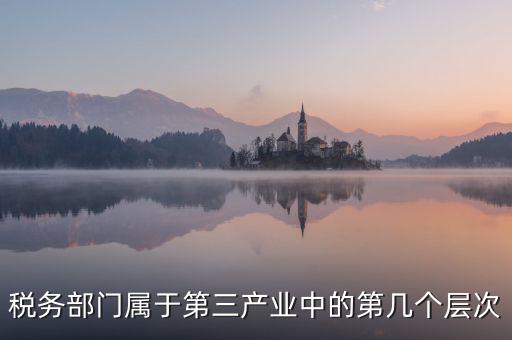 稅務(wù)部門(mén)屬于第三產(chǎn)業(yè)中的第幾個(gè)層次