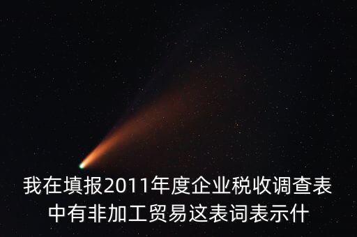 稅收調查說明什么，全國稅收調查表說明