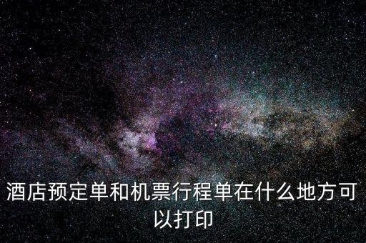 什么店可以打電子行程單，阿里旅行南航旗艦店買的可以在機場打印行程單嗎