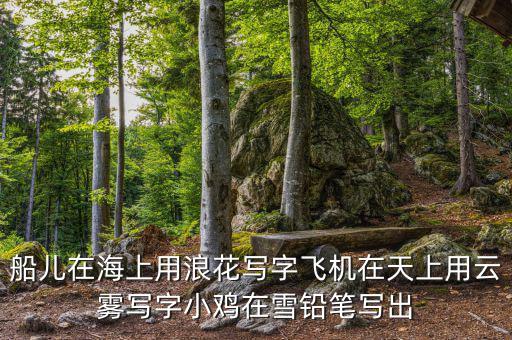 船兒在海上用浪花寫(xiě)字飛機(jī)在天上用云霧寫(xiě)字小雞在雪鉛筆寫(xiě)出