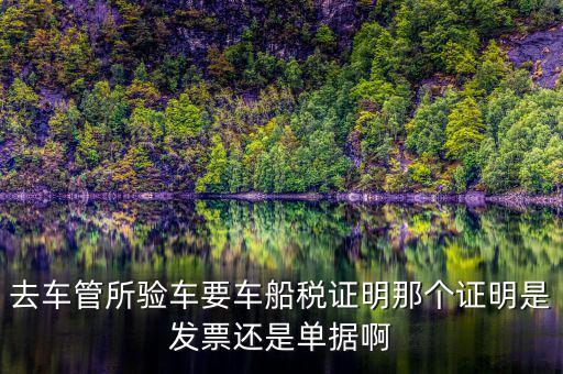 車船納稅證明是什么，車船稅證明是什么是購置稅嗎