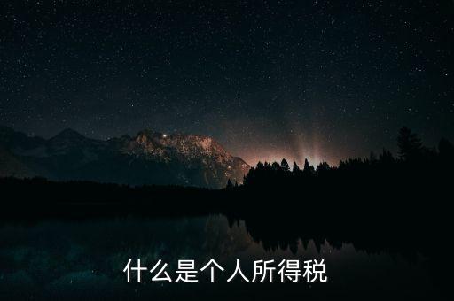 什么是個(gè)人所得稅