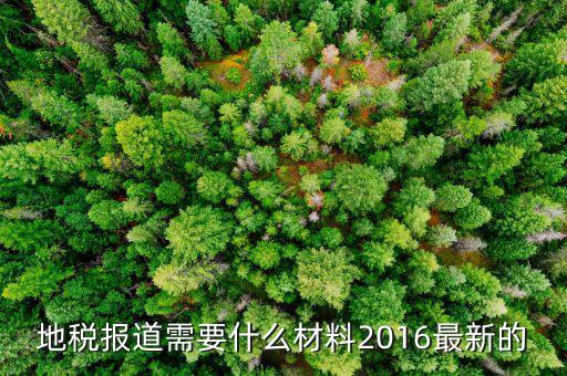 地稅報道需要什么，地稅報稅需要什么資料