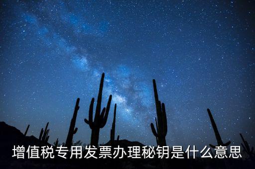 稅務(wù)密鑰是什么意思，增值稅專用發(fā)票辦理秘鑰是什么意思