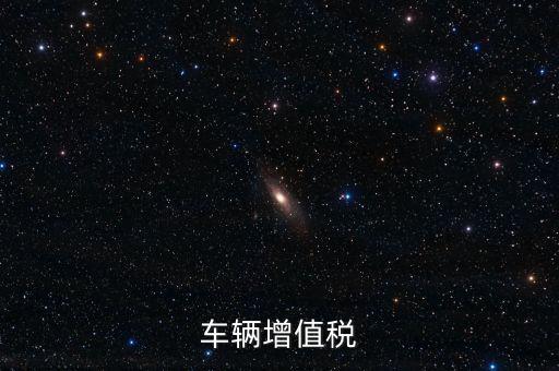 車(chē)輛增值稅