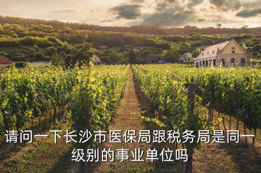 國稅局是什么醫(yī)保，請問一下長沙市醫(yī)保局跟稅務(wù)局是同一級別的事業(yè)單位嗎