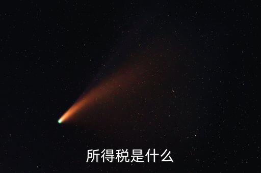 所得稅支出是什么，所得稅是什么
