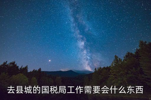 去縣城的國稅局工作需要會(huì)什么東西