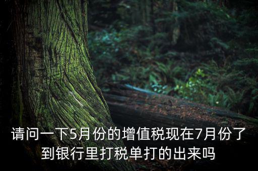 提交了增值稅要什么時(shí)候拿稅單，交稅后什么時(shí)候才能拿到稅單
